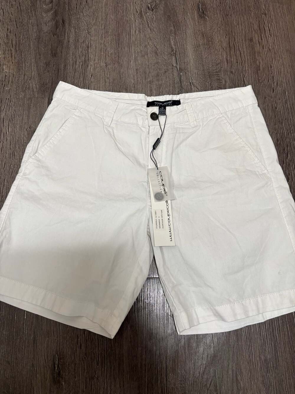 🤍 Coupe Collection 🤍 White Cotton Chino Shorts Size 10